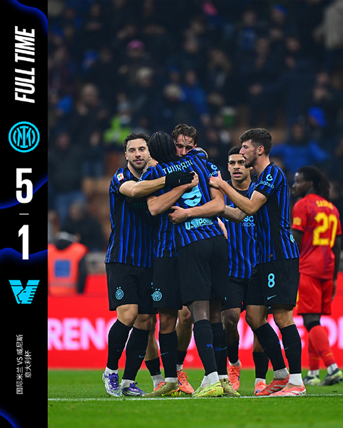 <a href=/zuqiumianfei/yijia/ target=_blank class=infotextkey>意甲</a>-国米5-1血洗威尼斯 小图拉姆双响 弗拉泰西助攻双响