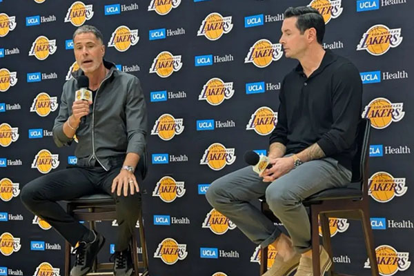 湖人召开新闻发布会，佩林卡称休赛期“富有成效”并官宣与雷迪克续约